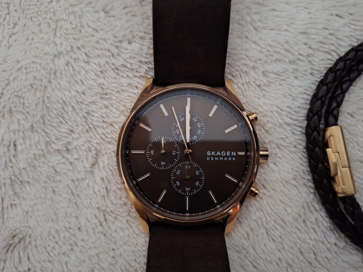 Mens skagen denmark watch Rose gold/ burgundy - photo 2