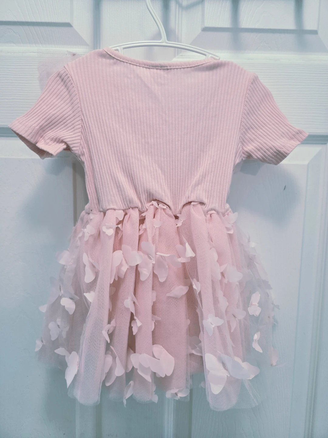 Baby Girl Pink Butterfly Baby Dress 12-18M - photo 5
