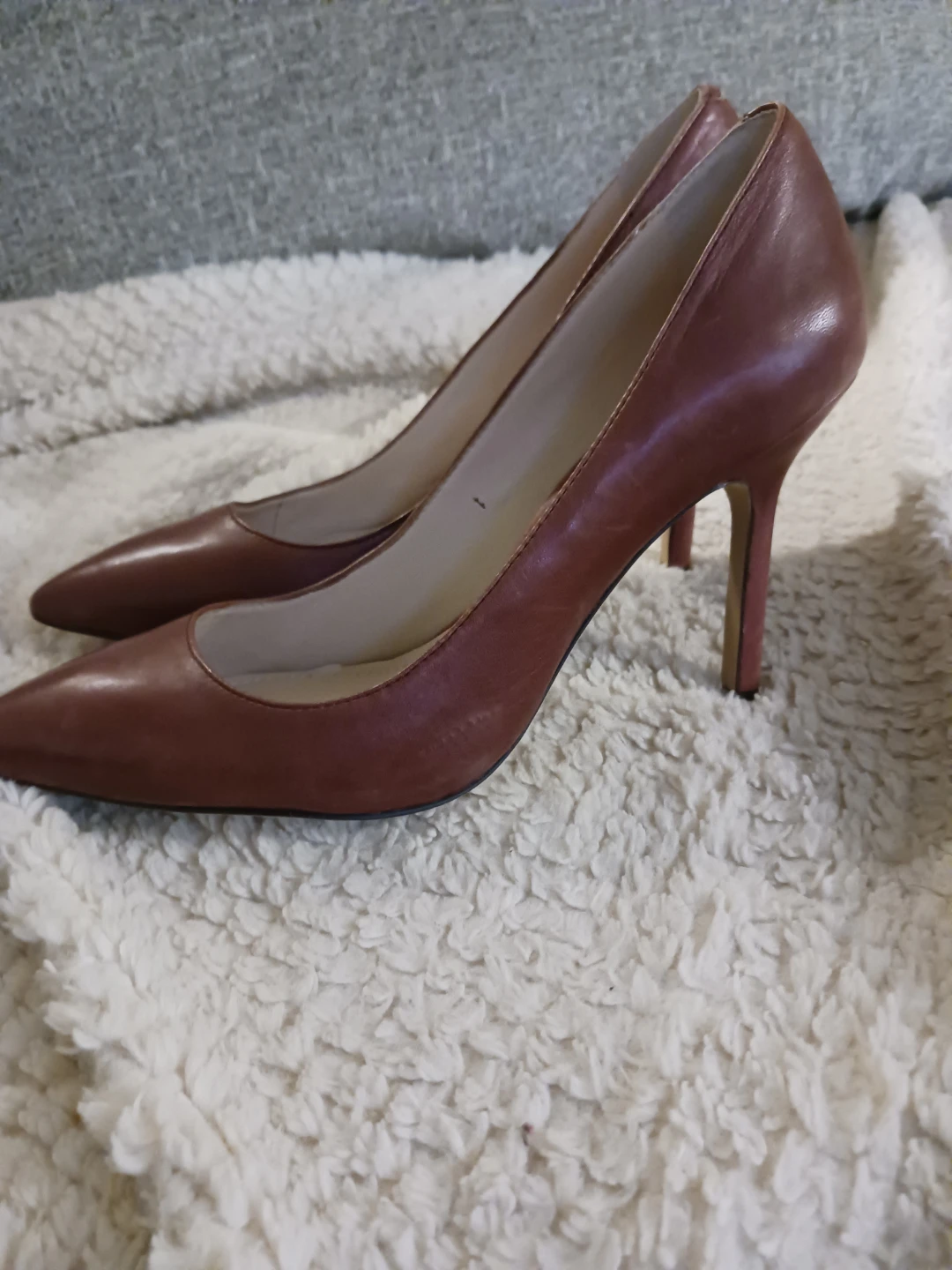Vince Camuto Brown Leather Pumps