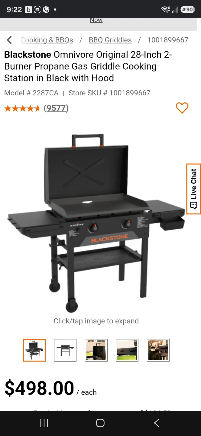 Blackstone 28-Inch Omnivore Griddle with Hood(Brand New) - photo 3