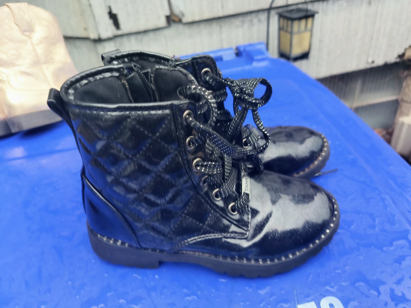 Little Girls Punk Boots size 12.. 5 to 6 years old - photo 2
