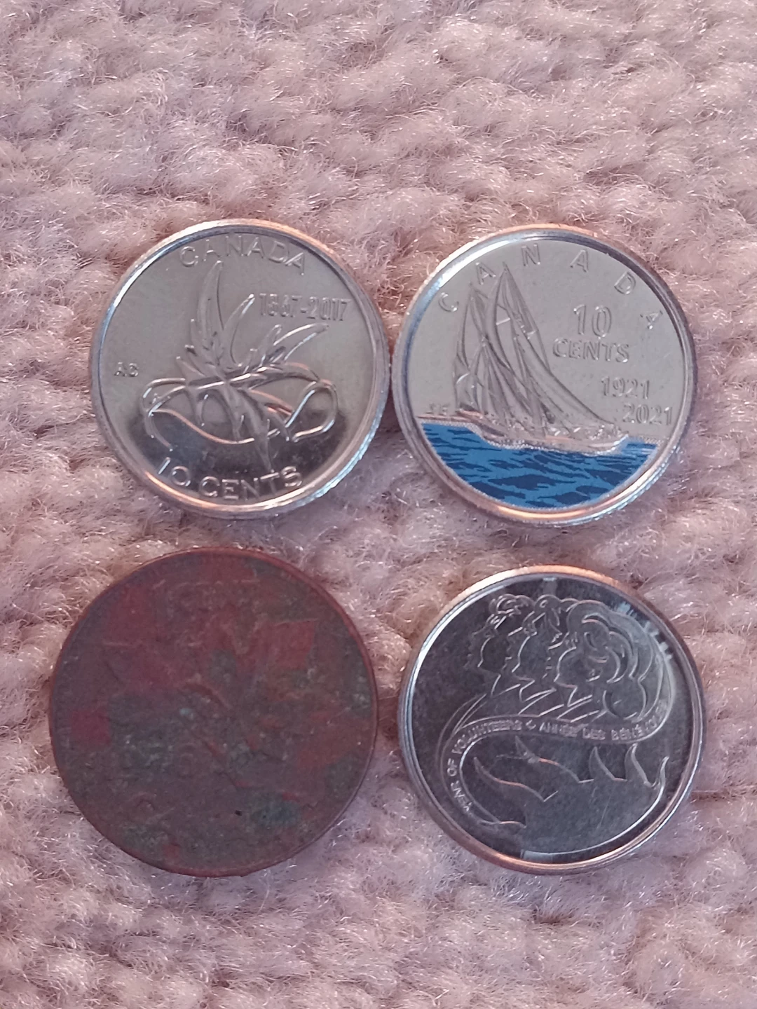 Set of 4 Canadian Collectible Coins