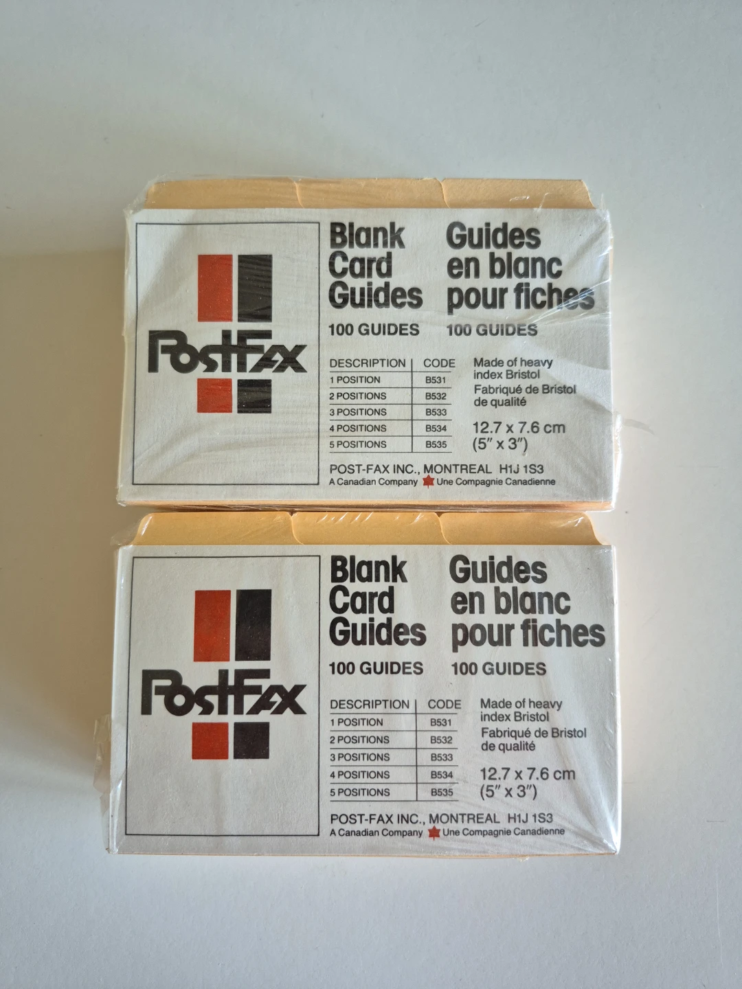 Box + Dividers for 3"x5" Index Cards (Vintage) - photo 3