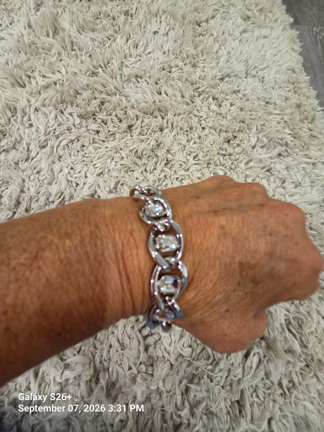 I.N.C. International Concepts Crystal Chain Bracelet
