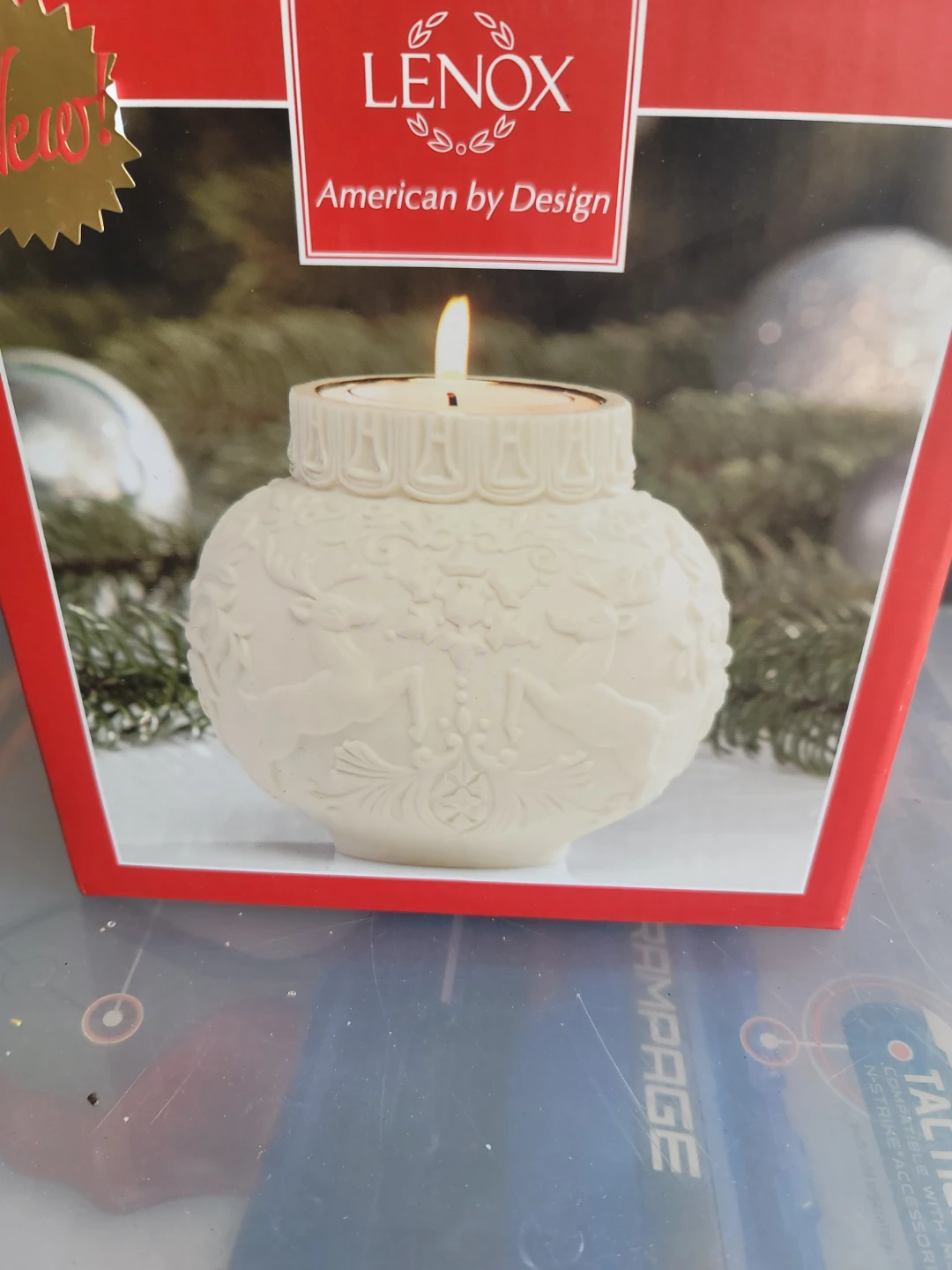 Lenox Ornamental Glow Winter Damask Votive