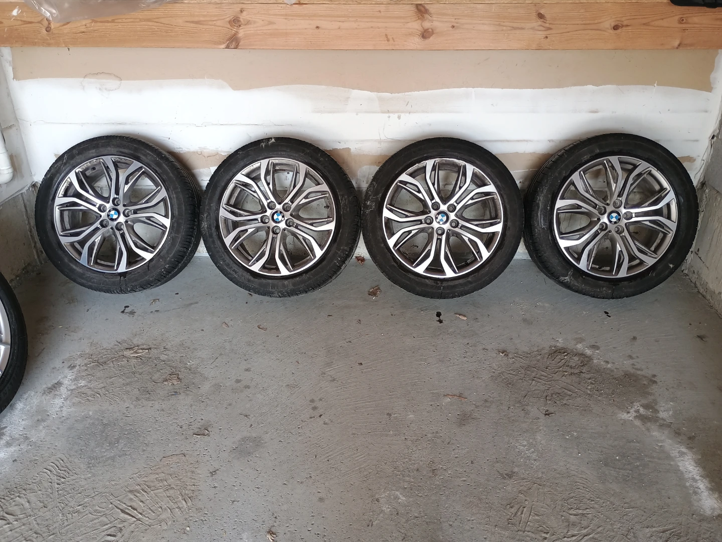 BMW 18" rims with tires (used) + Full-size spare (brand-new) - photo 3