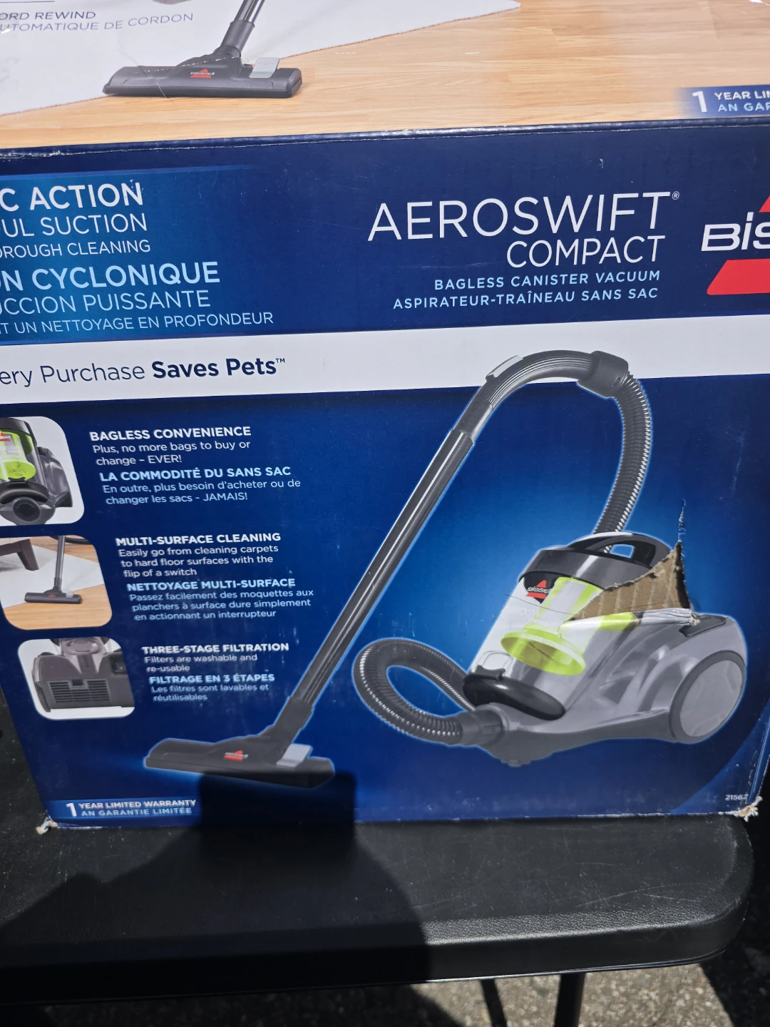 Bissell AeroSwift Compact Bagless Canister Vacuum - photo 3