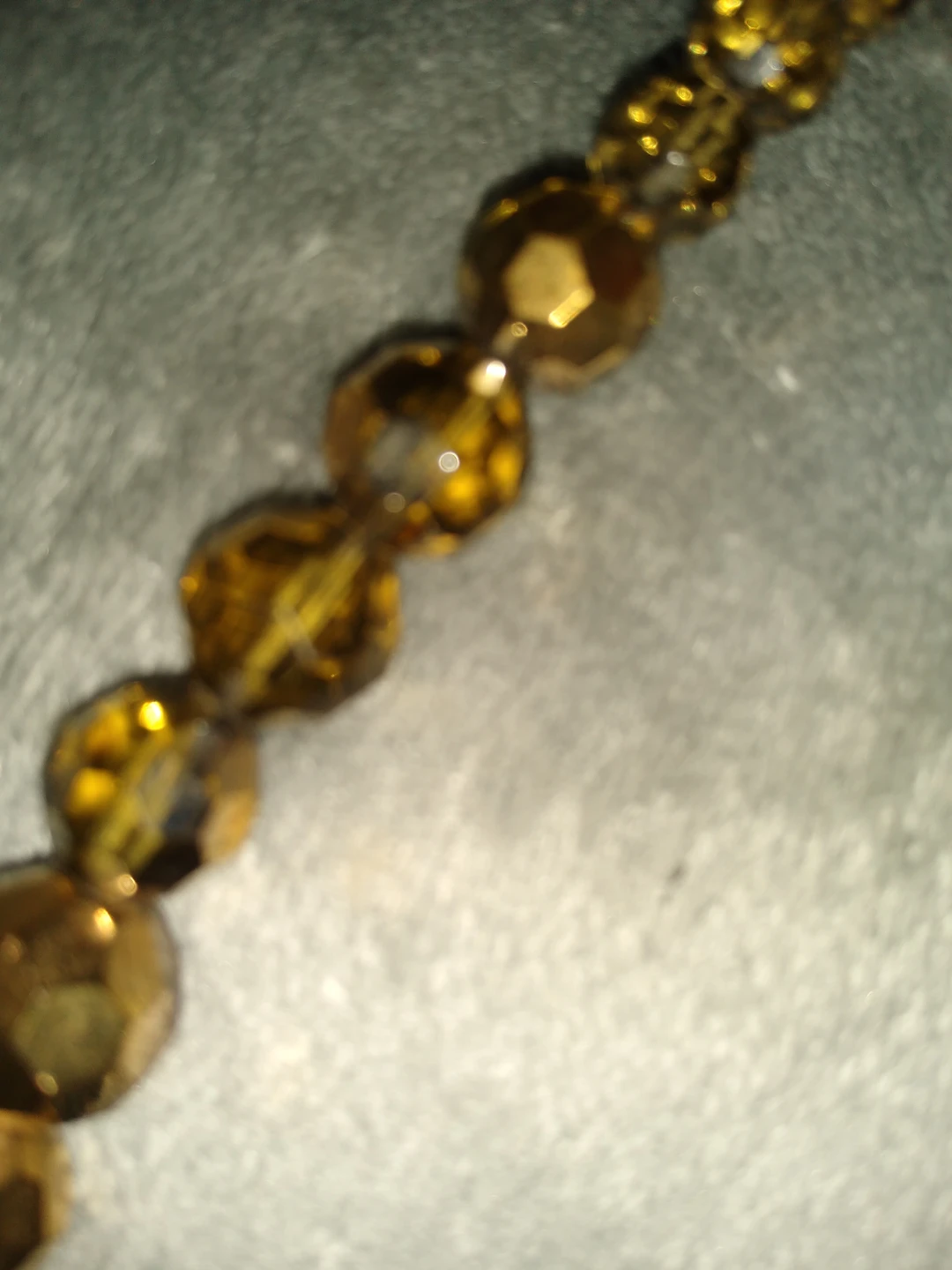 Vintage amber crystal necklace - photo 3