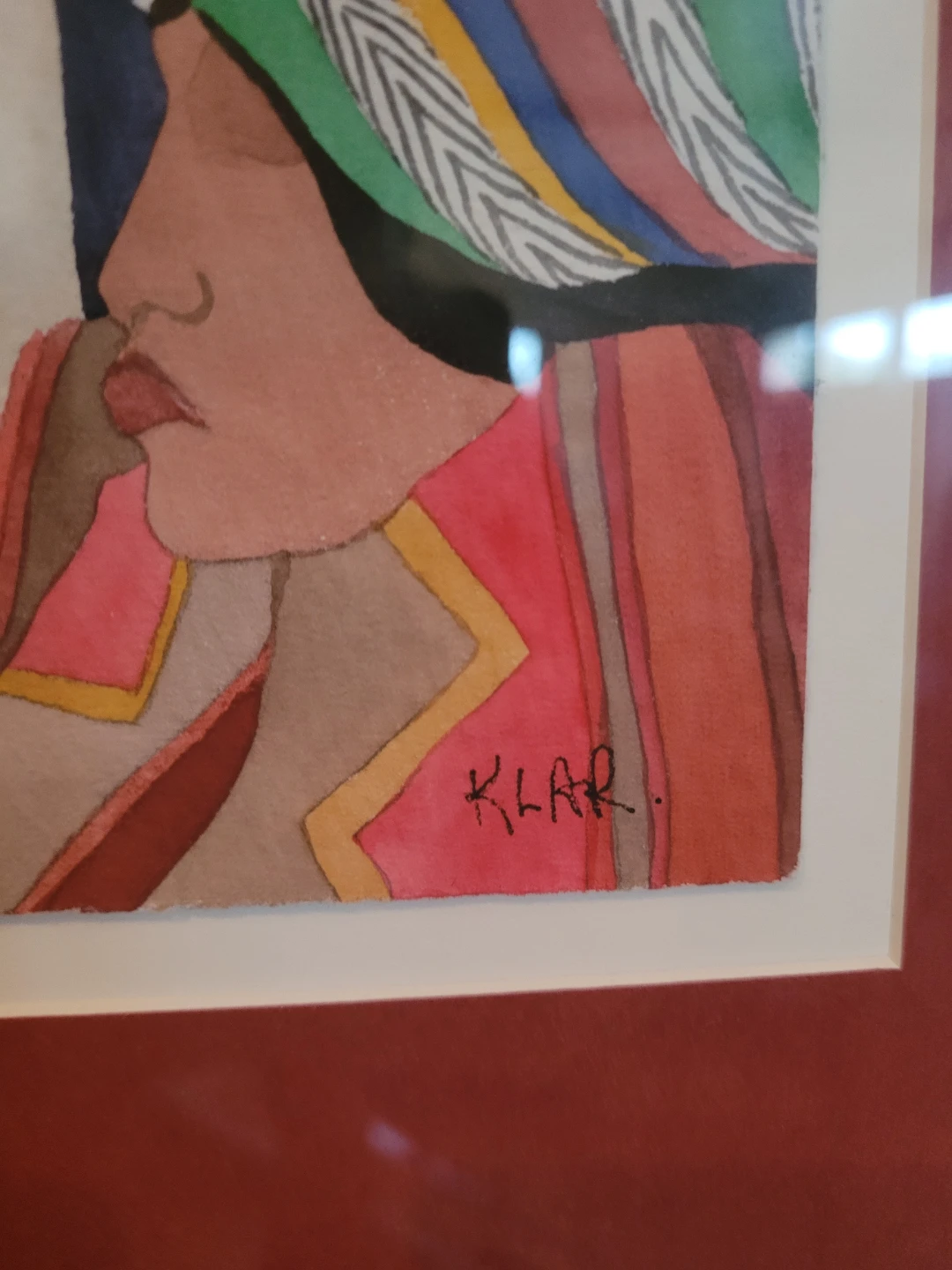 Framed KLAR original  - "Las Casas" - photo 2