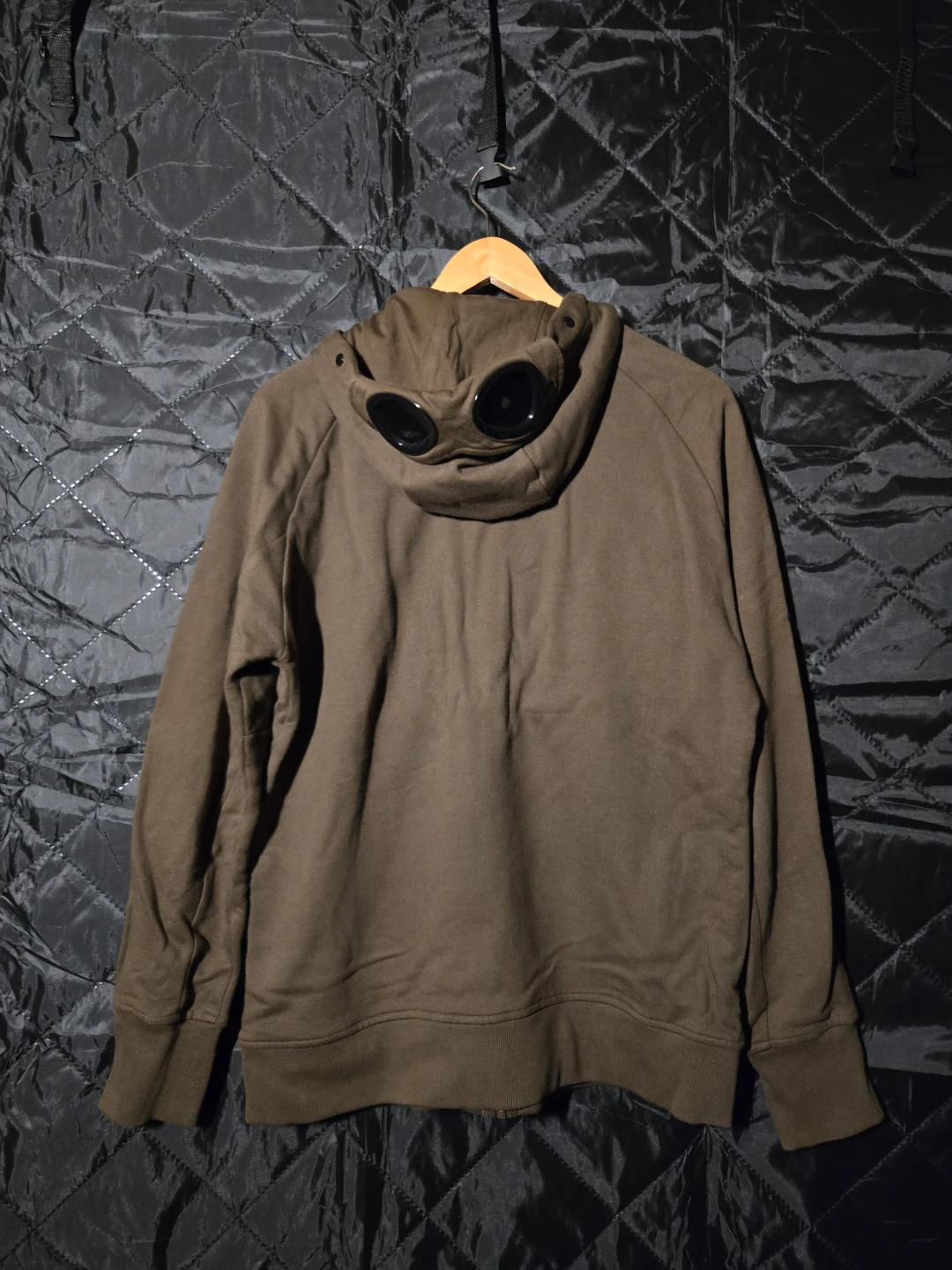 CP Company Brown Full Zip Hoodie with Goggles - photo 2