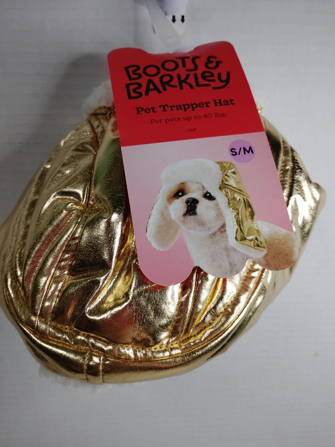 Boots & Barkley Gold Pet Trapper Hat S/M - photo 2