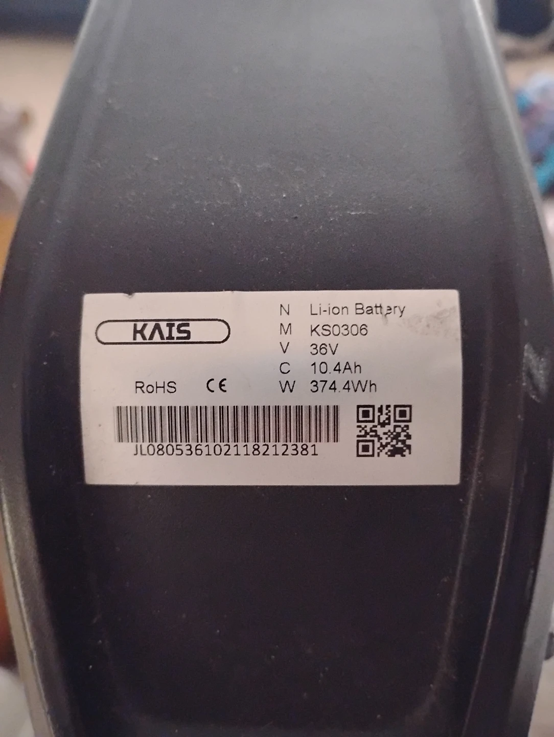 Metakoo Li-ion Battery 36V 10.4Ah e-bike battery - photo 2