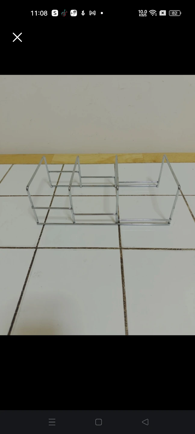 Chrome Wire Three-Section Rack🏈