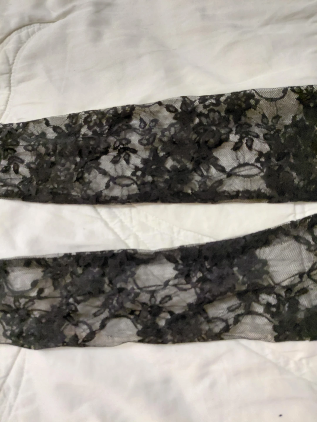Black lace opera gloves - photo 2