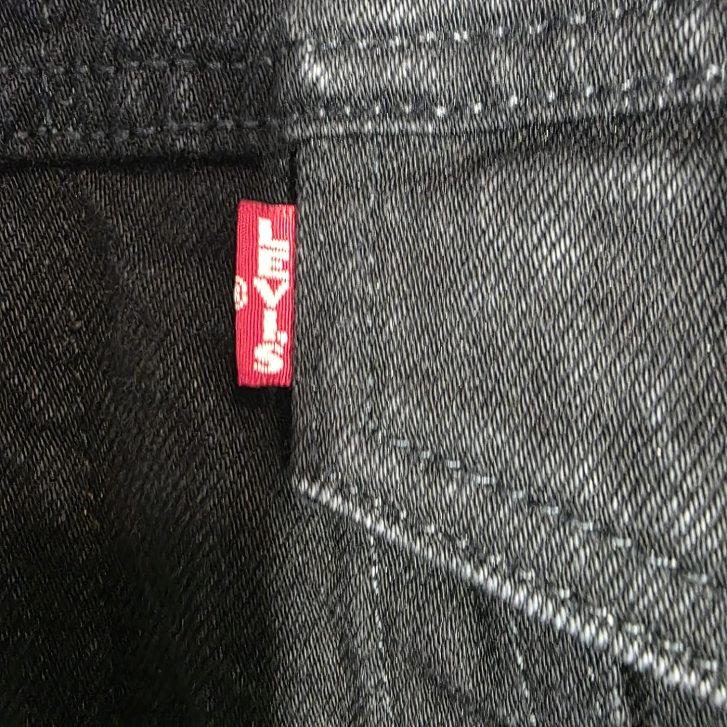 Levi's Premium Sherpa Lined Denim Trucker Jacket - Blk size M - photo 5