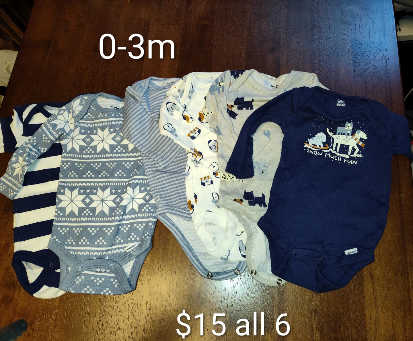 Assorted Baby Onesies and Sleepers 0-3M - photo 2