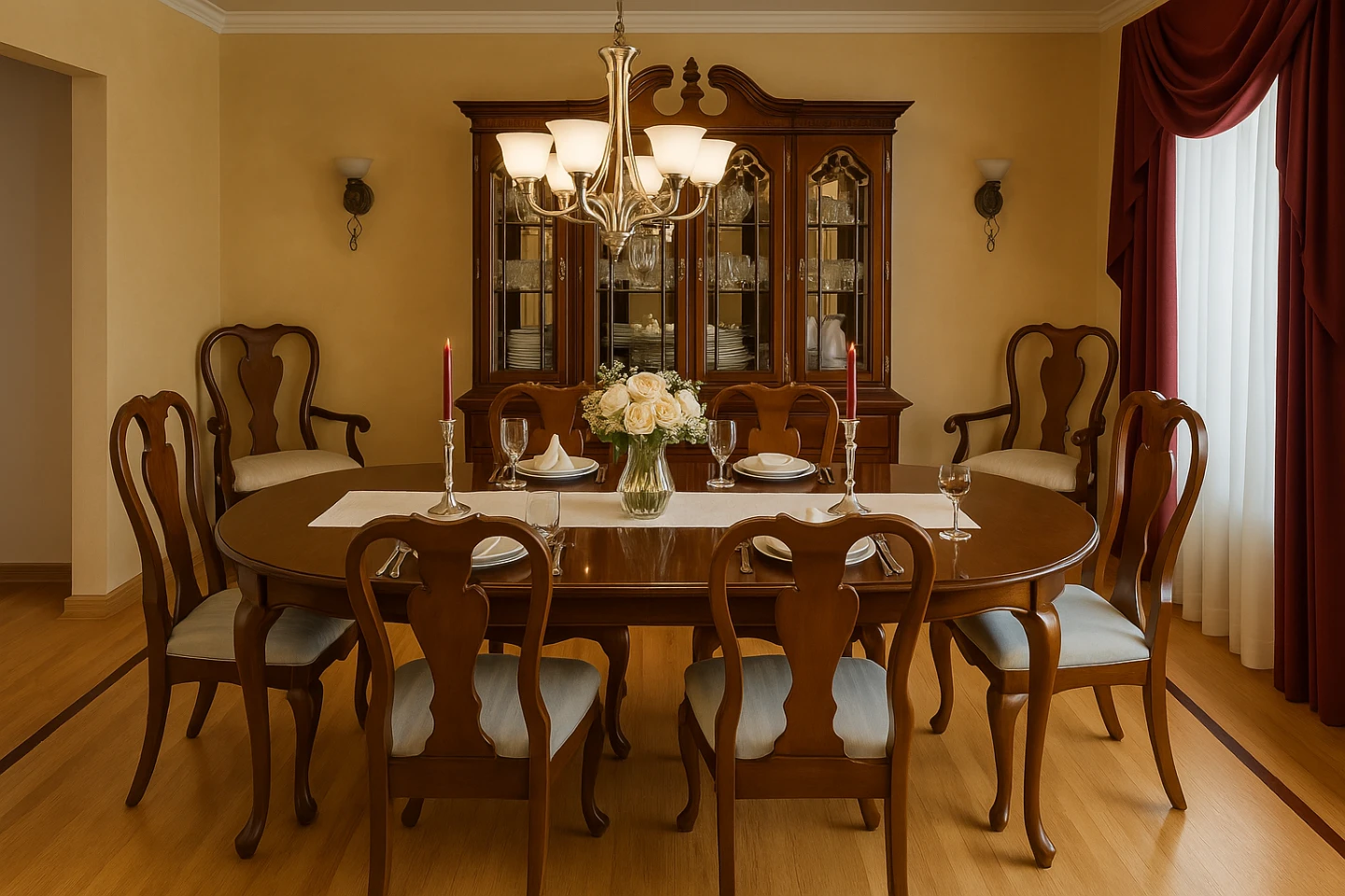 Lighted China Cabinet with Glass Doors - photo 3