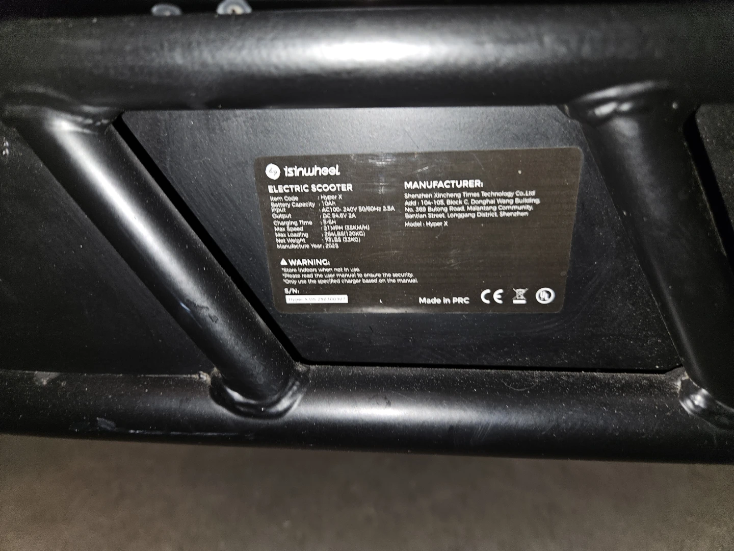 Isinwheel Hyper X Electric Scooter - photo 2