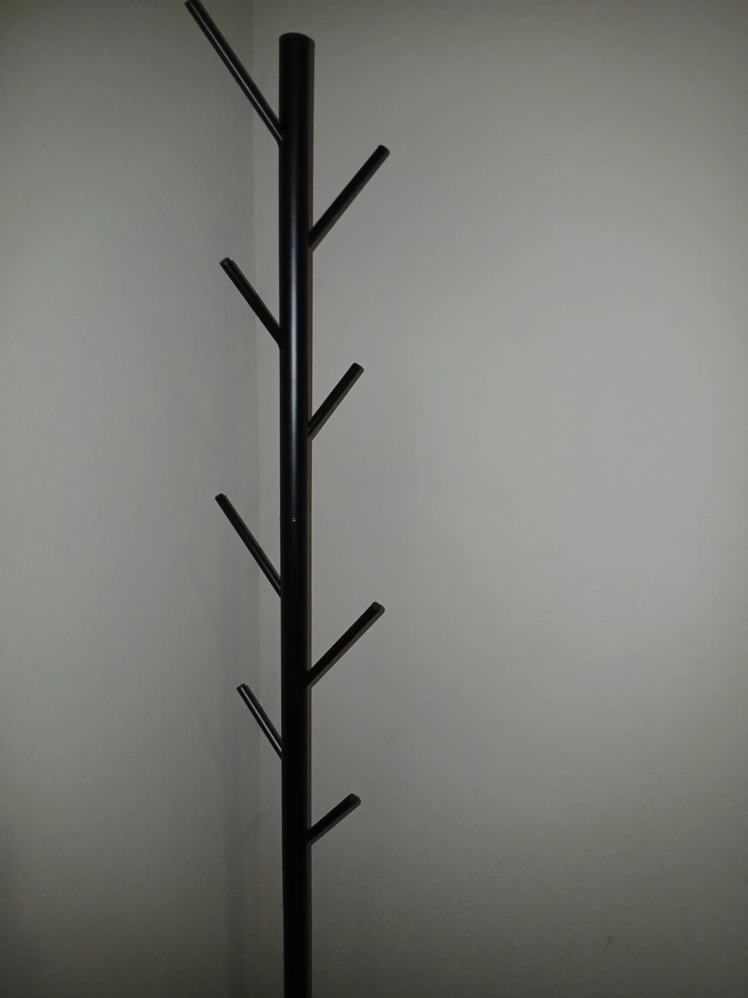 Black Metal Coat Rack Stand - photo 2