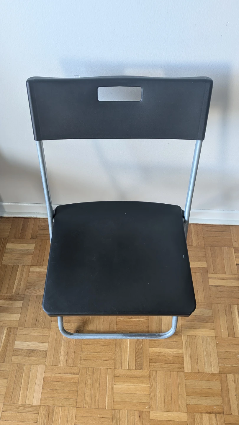 Black Folding Chair - photo 2