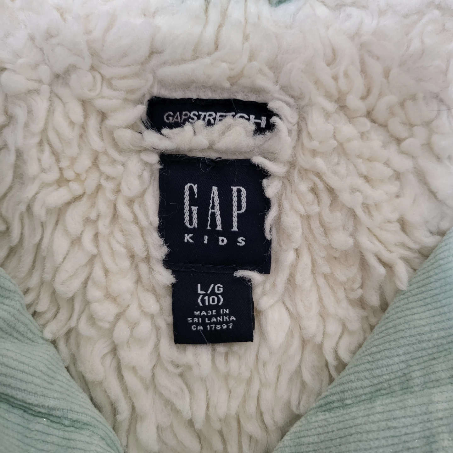 Girls Corduroy Sherpa-Lined Hooded Jacket - Size L/10 - photo 5