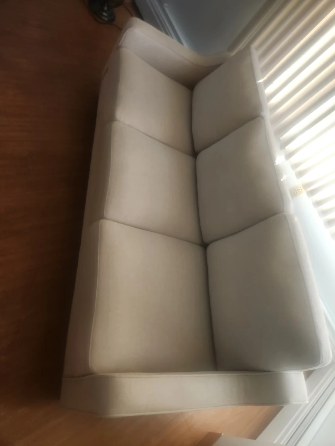 Cream Three-Seater Sofa - photo 2