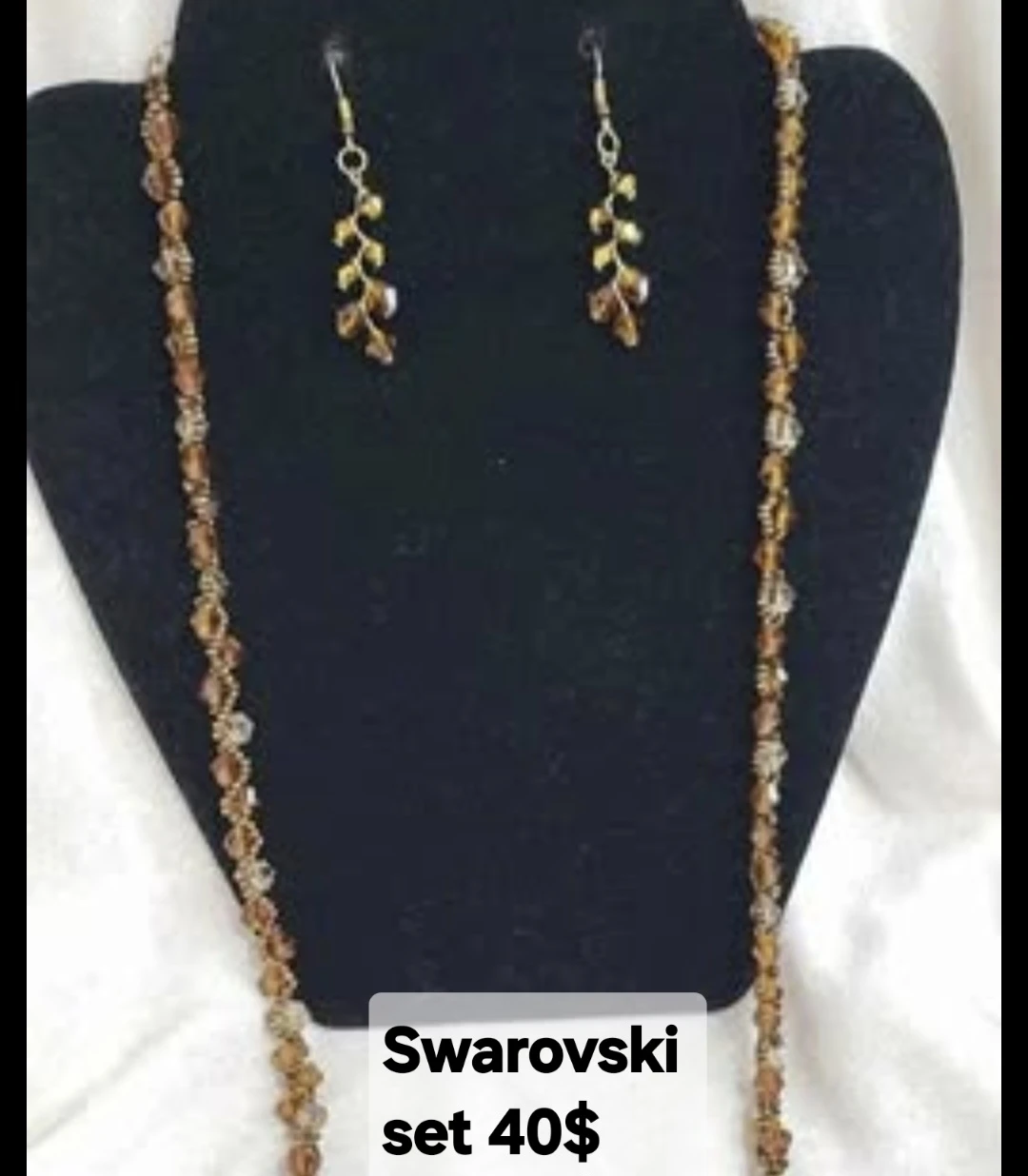 New Jewelry set one made from Swarovski bead
