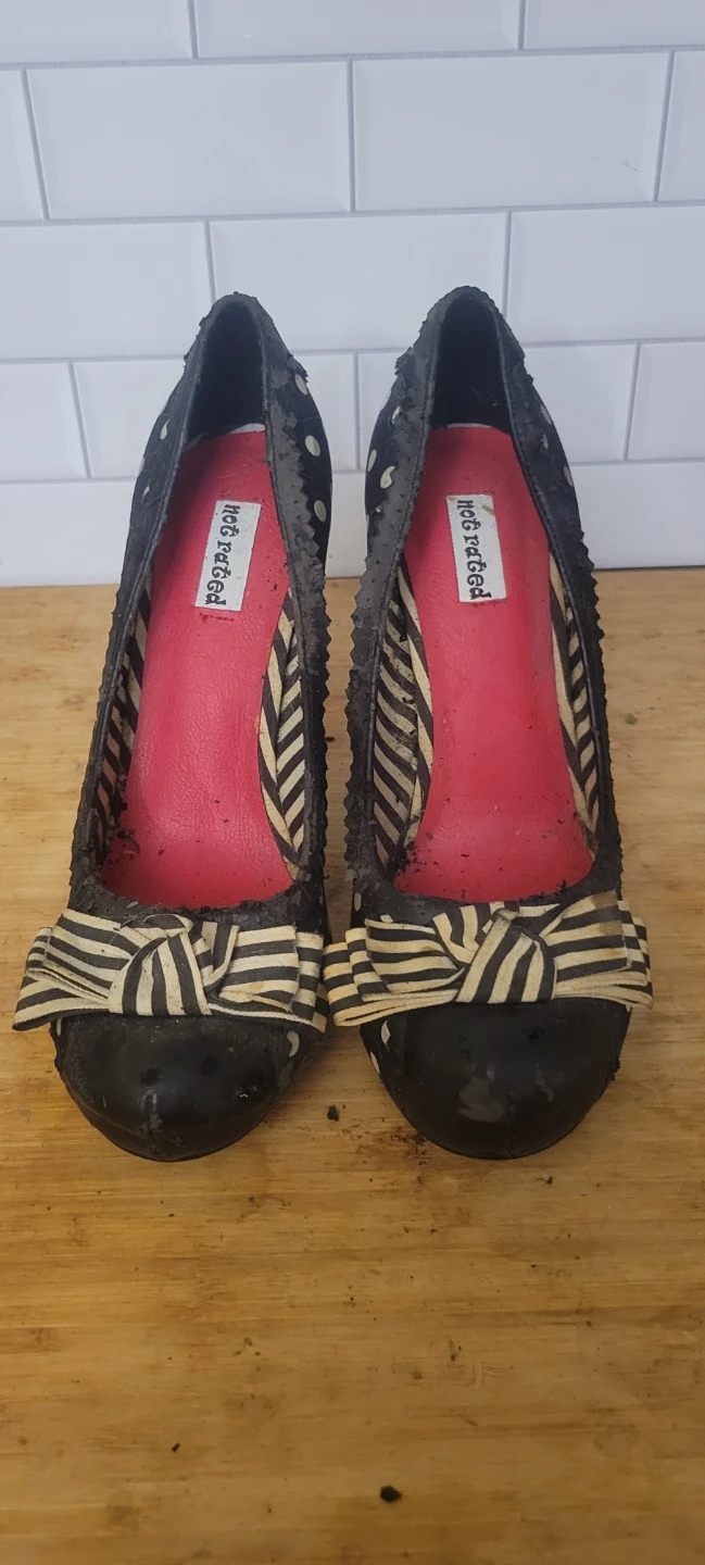 Not Rated Polka Dot Bow Heels