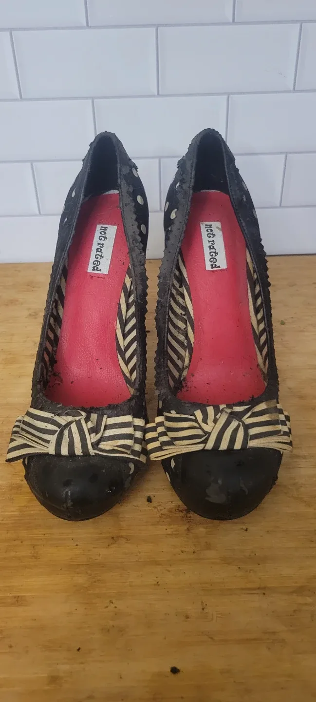 Not Rated Polka Dot Bow Heels