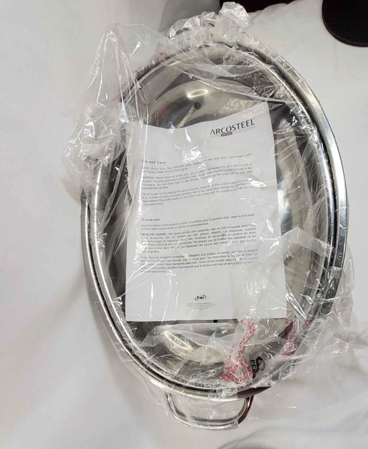 NEW Arcosteel Stainless Steel Roasting Pan with Rack