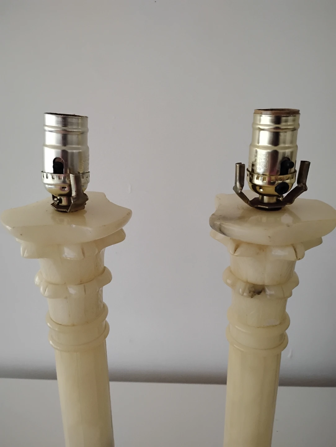 Alebaster lamps set - photo 3