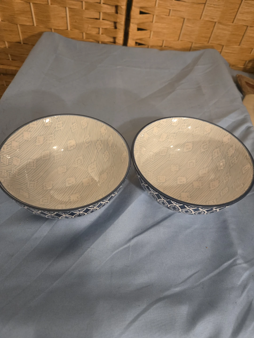 Prima Design Blue & White Porcelain Bowls Pair - photo 4