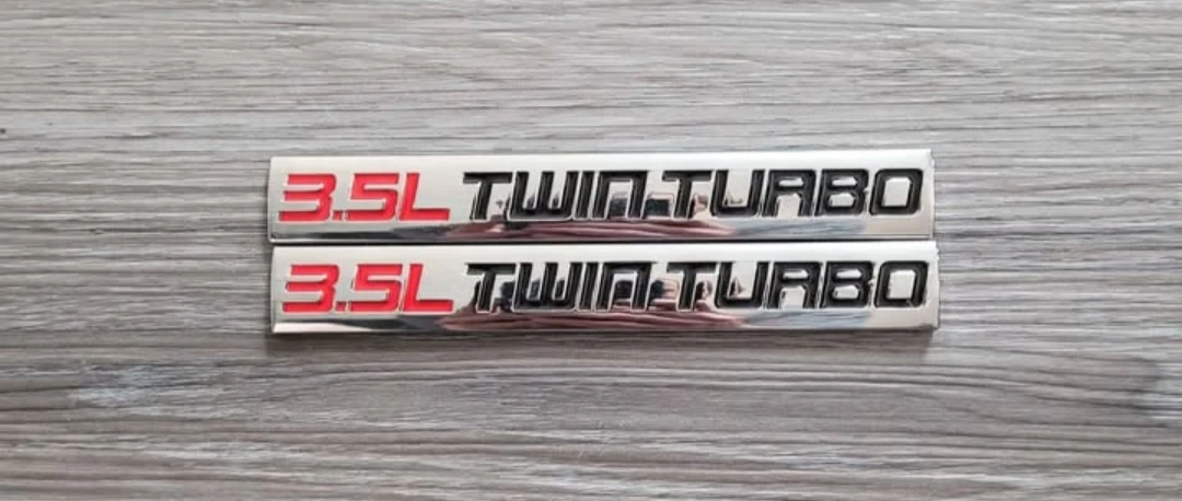 3.5L Twin Turbo Emblems - Set of 2