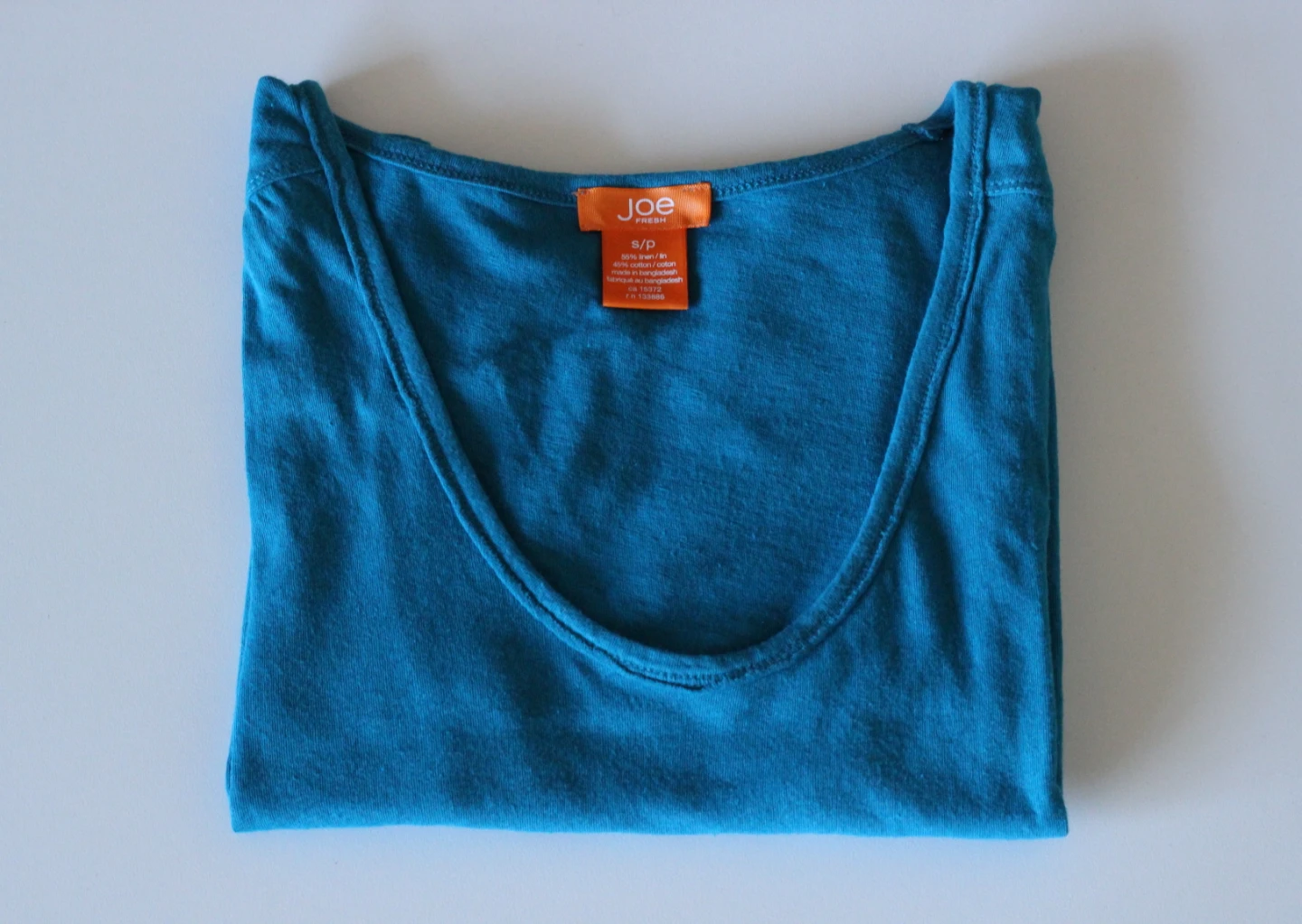 Linen Cotton T-Shirt Top: flattering fit