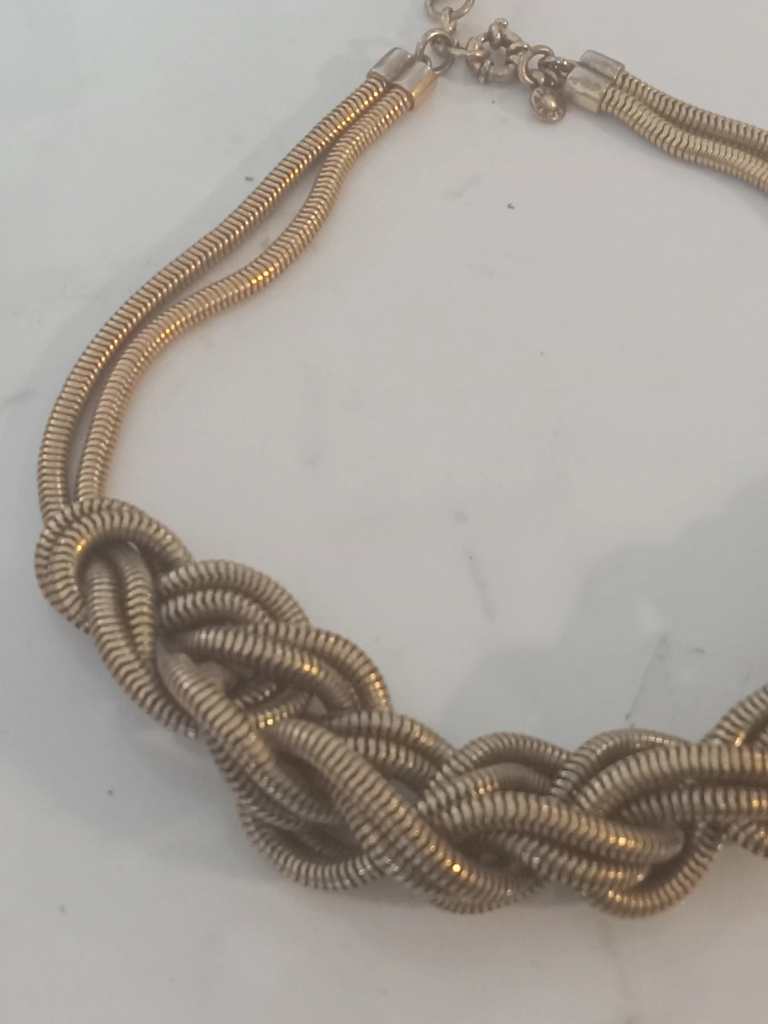 J.Crew Gold Tone Braided Chain Necklace - photo 4
