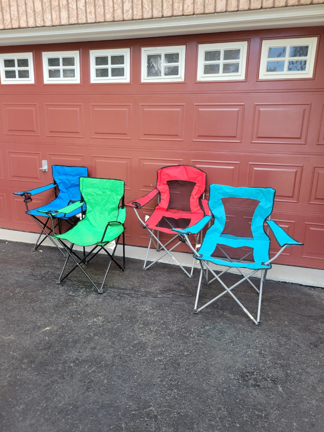 4 Portable Folding Camping Chairs-$10 each