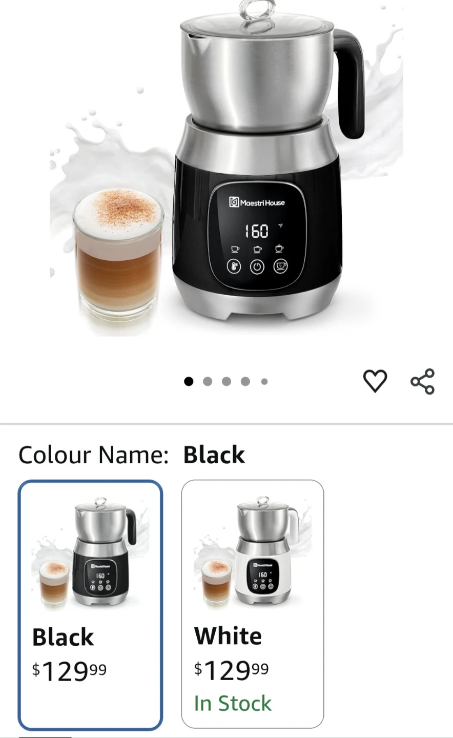 Electric Milk Frother and Steamer