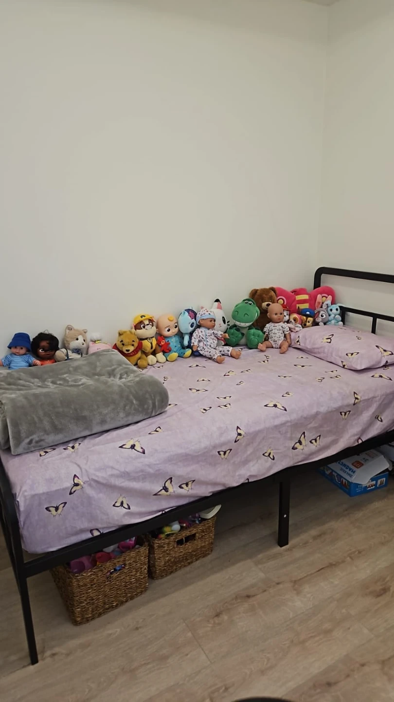 Black metal twin XL bed frame - photo 2