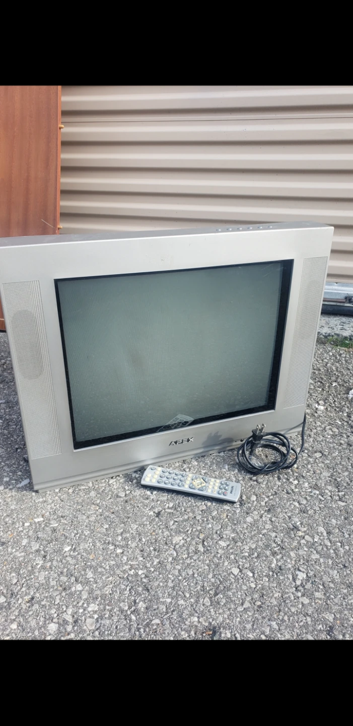 CRT Television with Remote