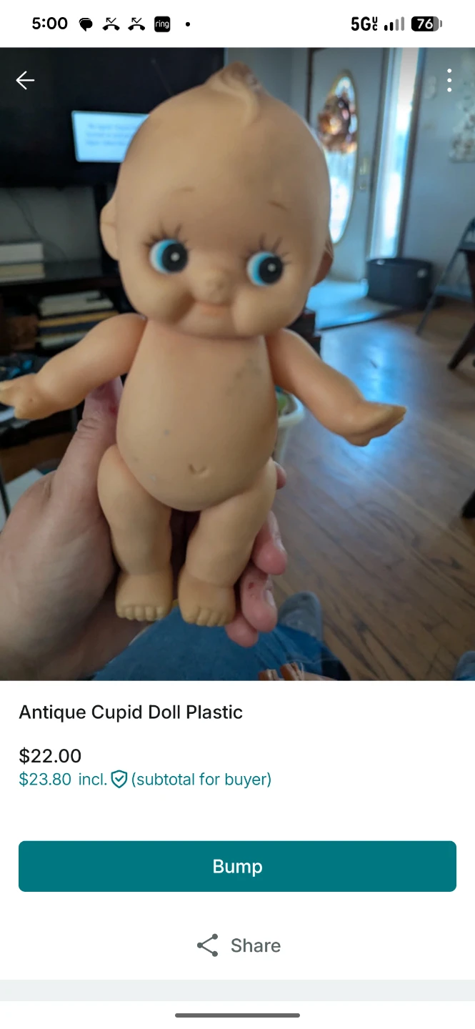 Antique Cupid Doll