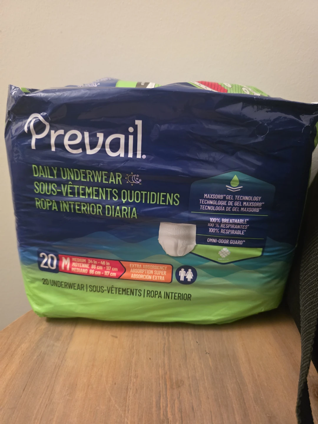 New pack Prevail Daily Underwear Size Medium 20 Pack - photo 2