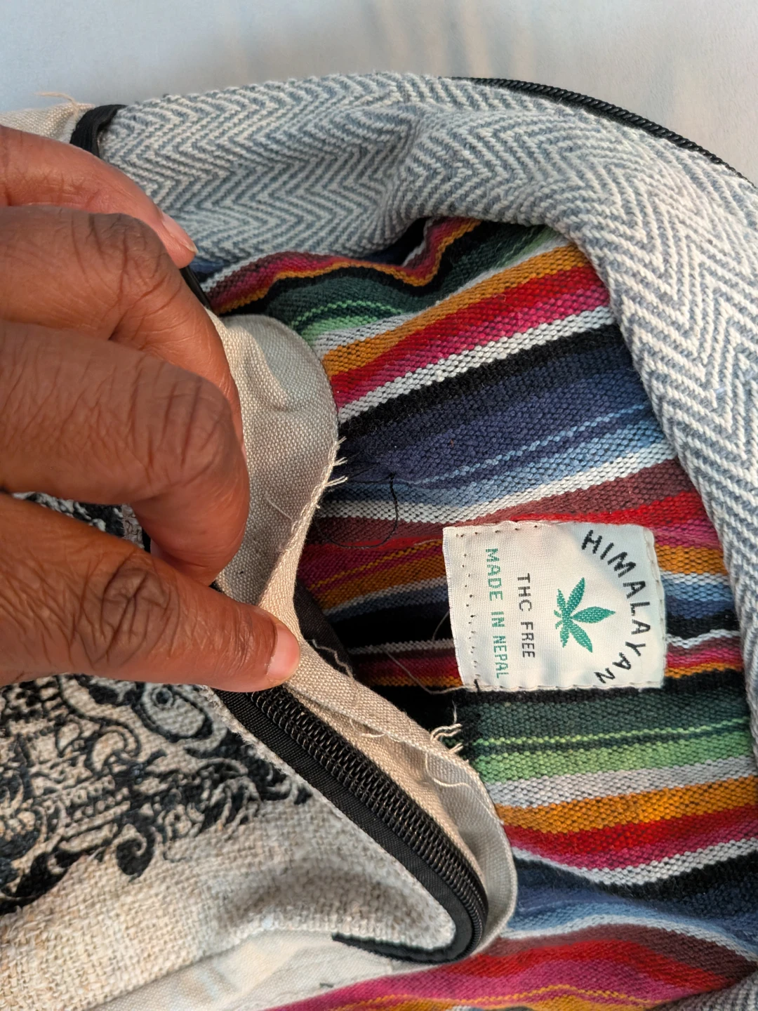 Himalayan Handwoven Hemp Backpack - photo 3