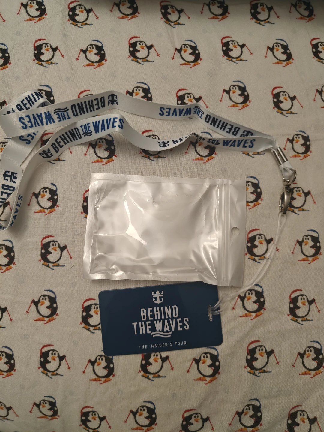 Royal Caribbean Behind the Waves Lanyard and Tag