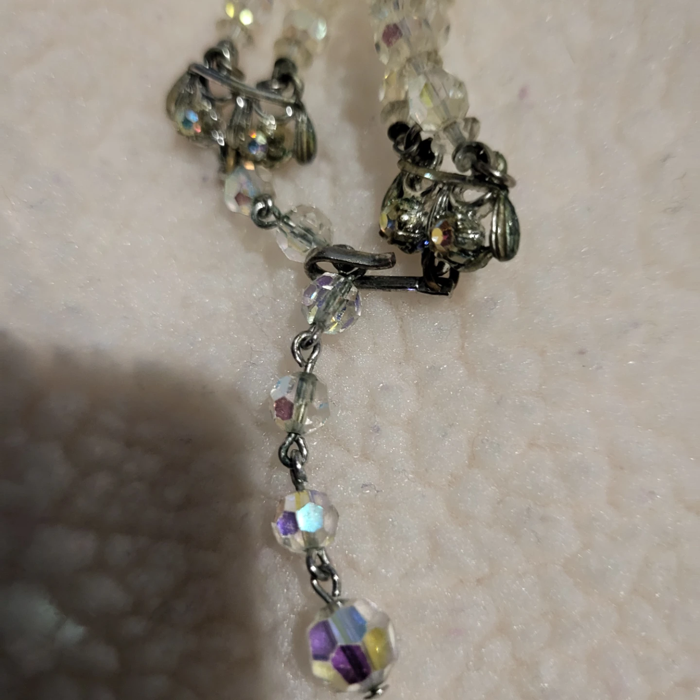Vintage Crystal Bead Necklace - photo 2
