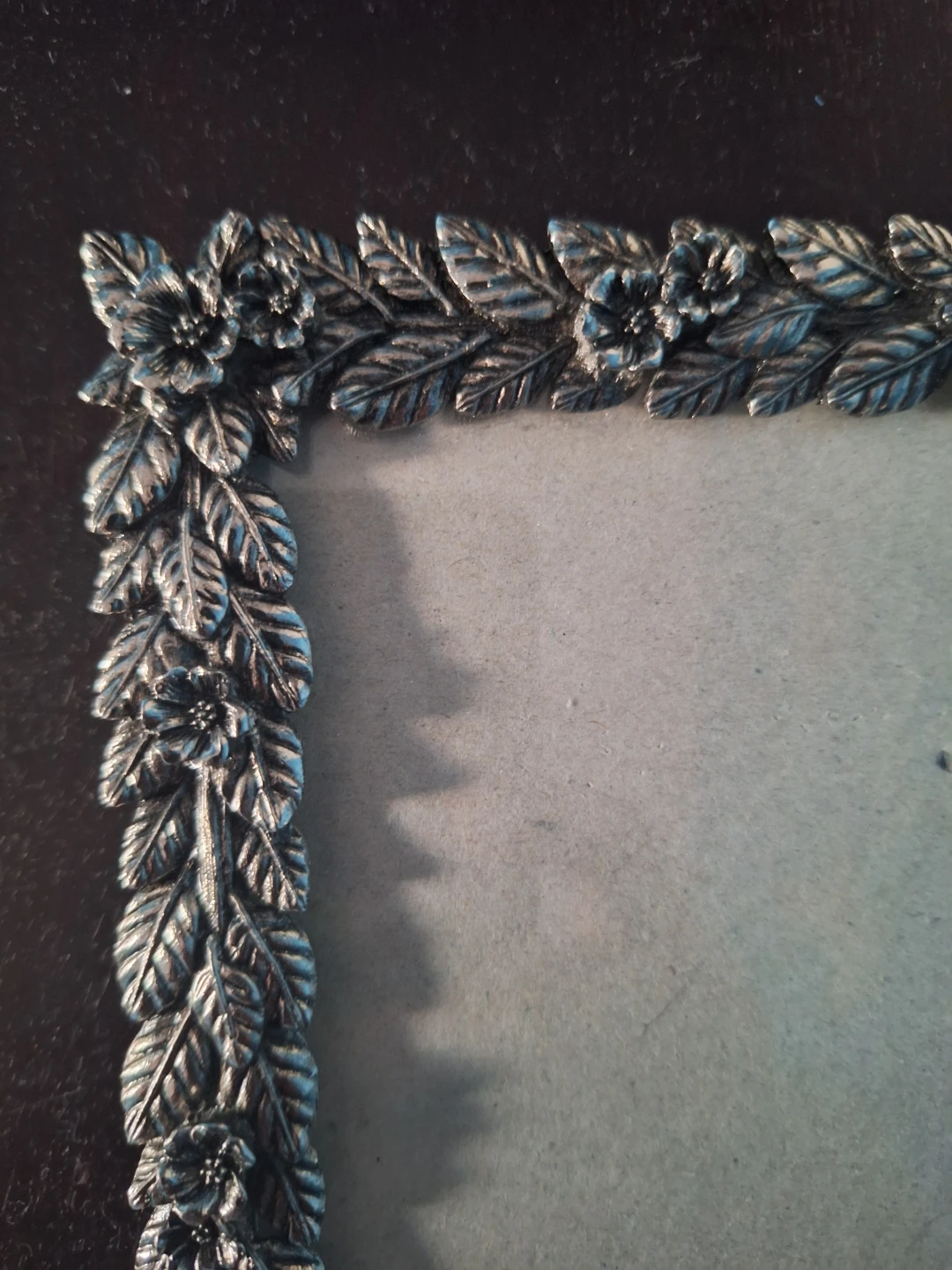 Domain pewter floral picture frame 5x7