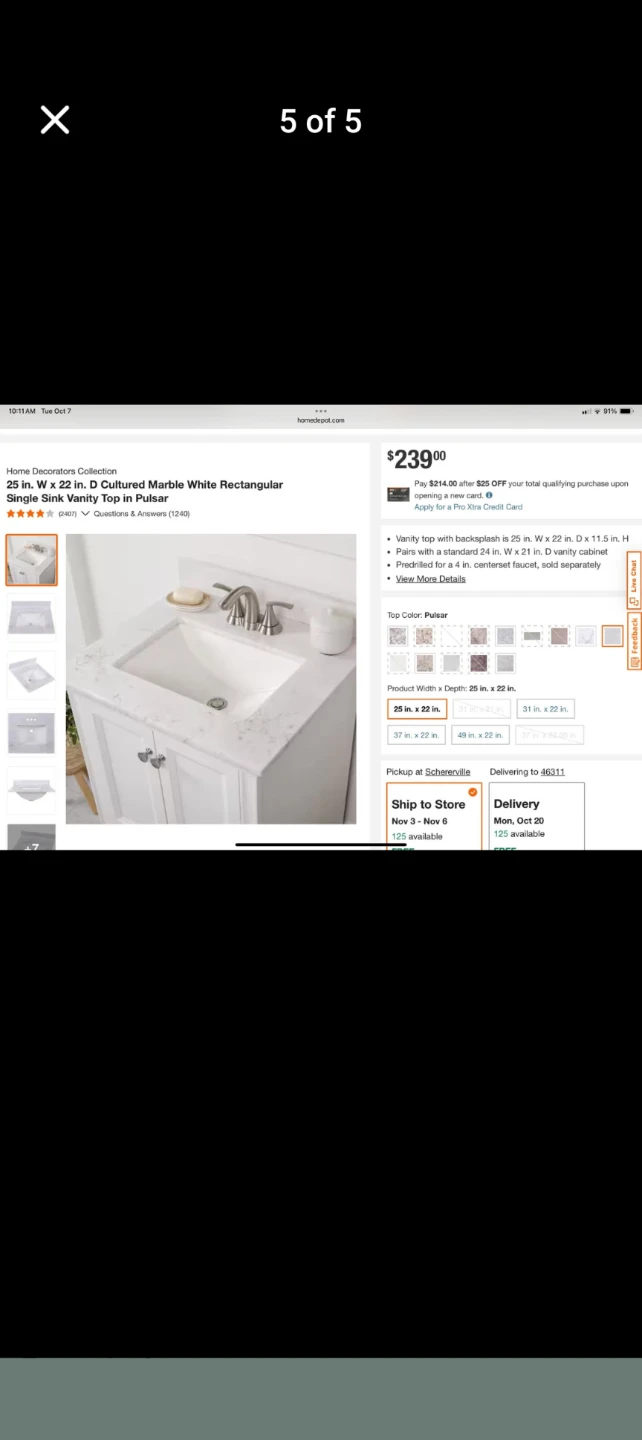 Bathroom sink - no vanity - photo 2