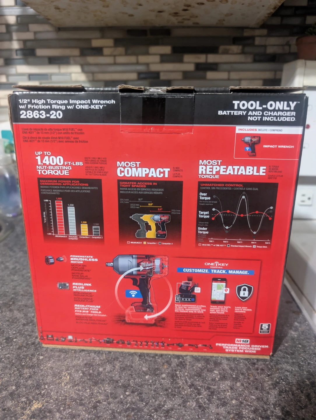 Milwaukee M18 FUEL 1/2" High Torque Impact Wrench