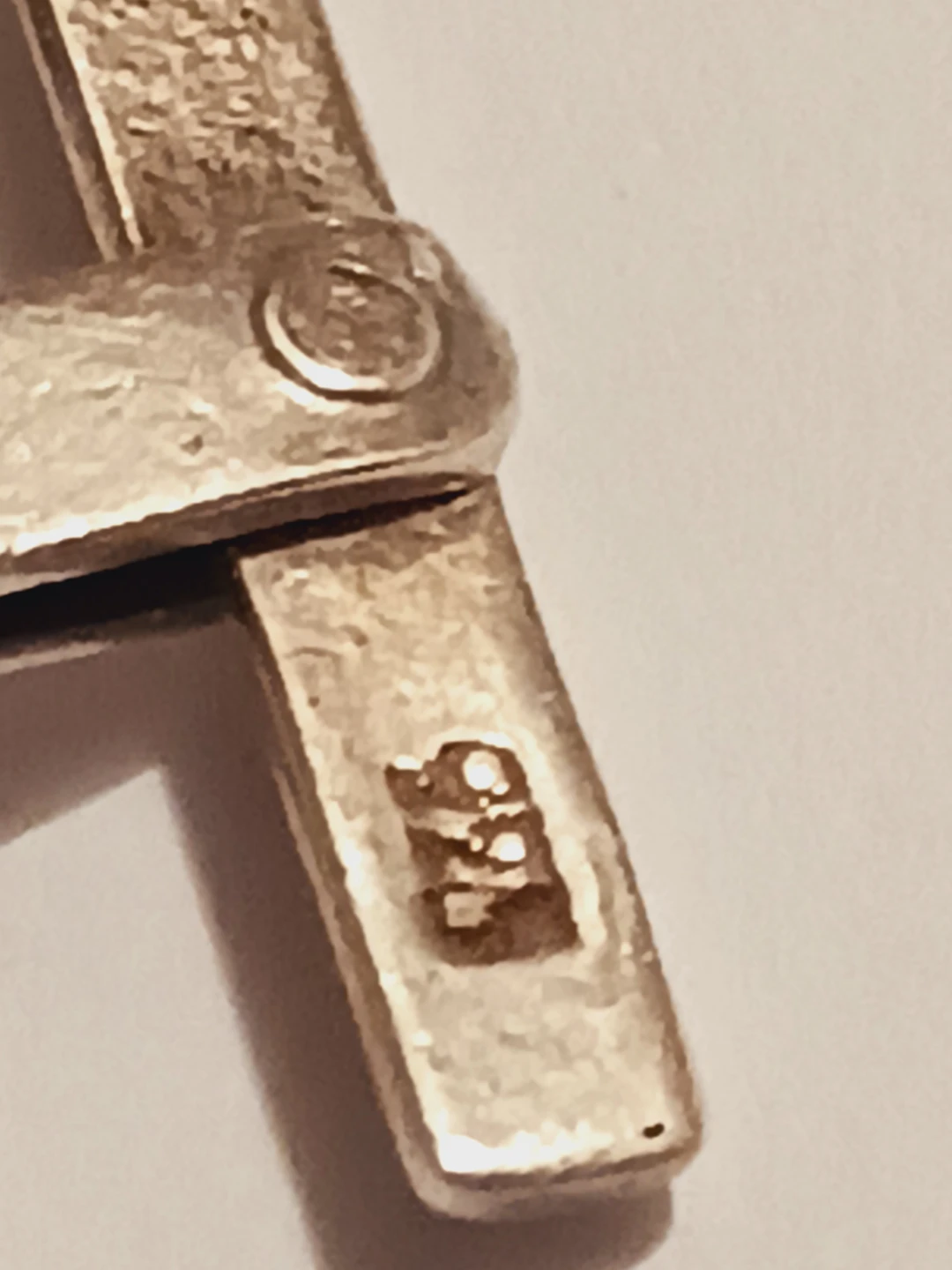 Sterling Silver 925 Stamped Cufflinks - photo 3