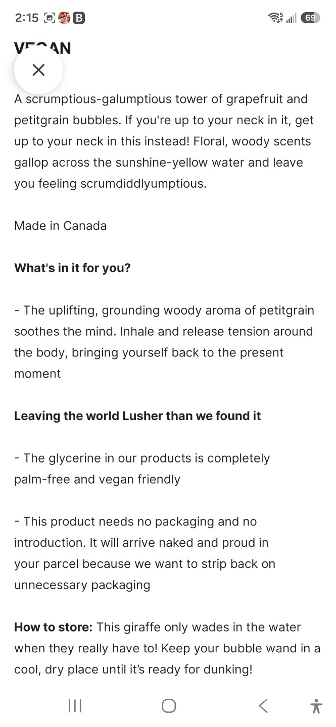 Lush Elsie the Giraffe Reusable Bubble Bath - photo 2