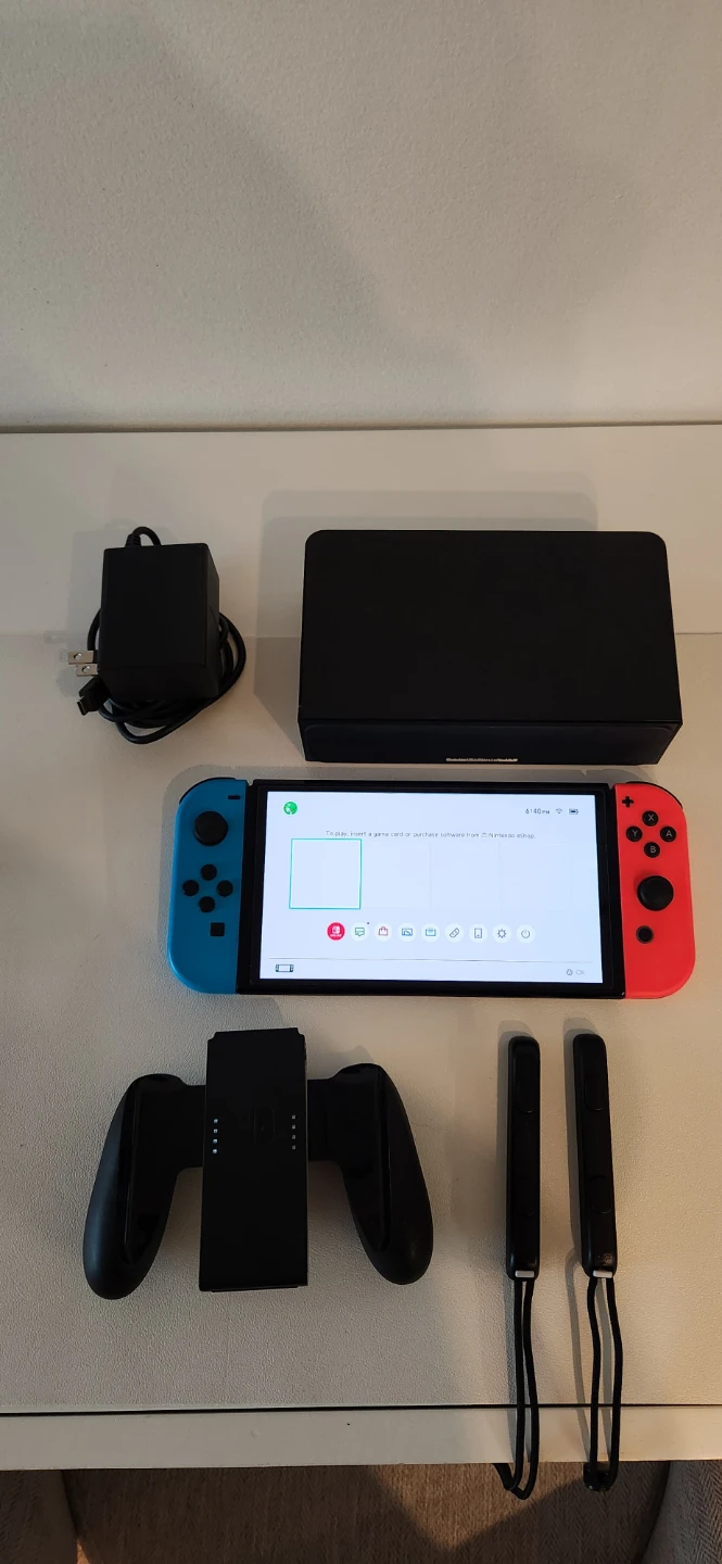Nintendo Switch OLED with Joy-Cons and Dock